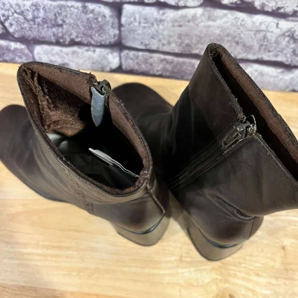 LS Studio Brown Leather Upper Boats Size 7 1/2 - Picture 7 of 8